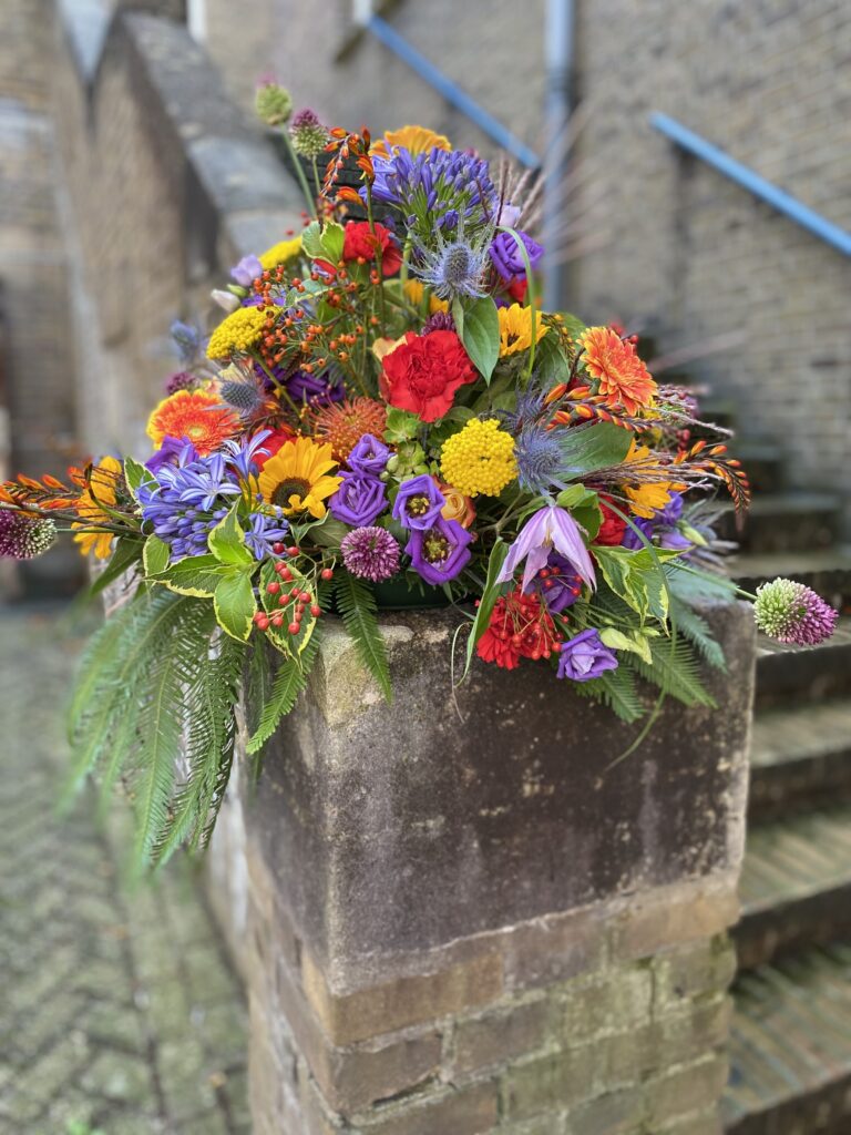 Veldbloemen Rouwbloemstuk